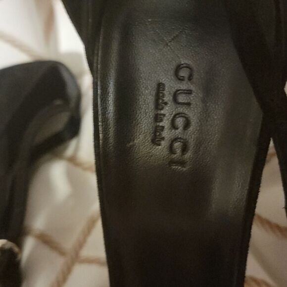 Gucci Swavarski adorned Heels Authentic PRISTINE CONDITION New - Picture 3 of 12